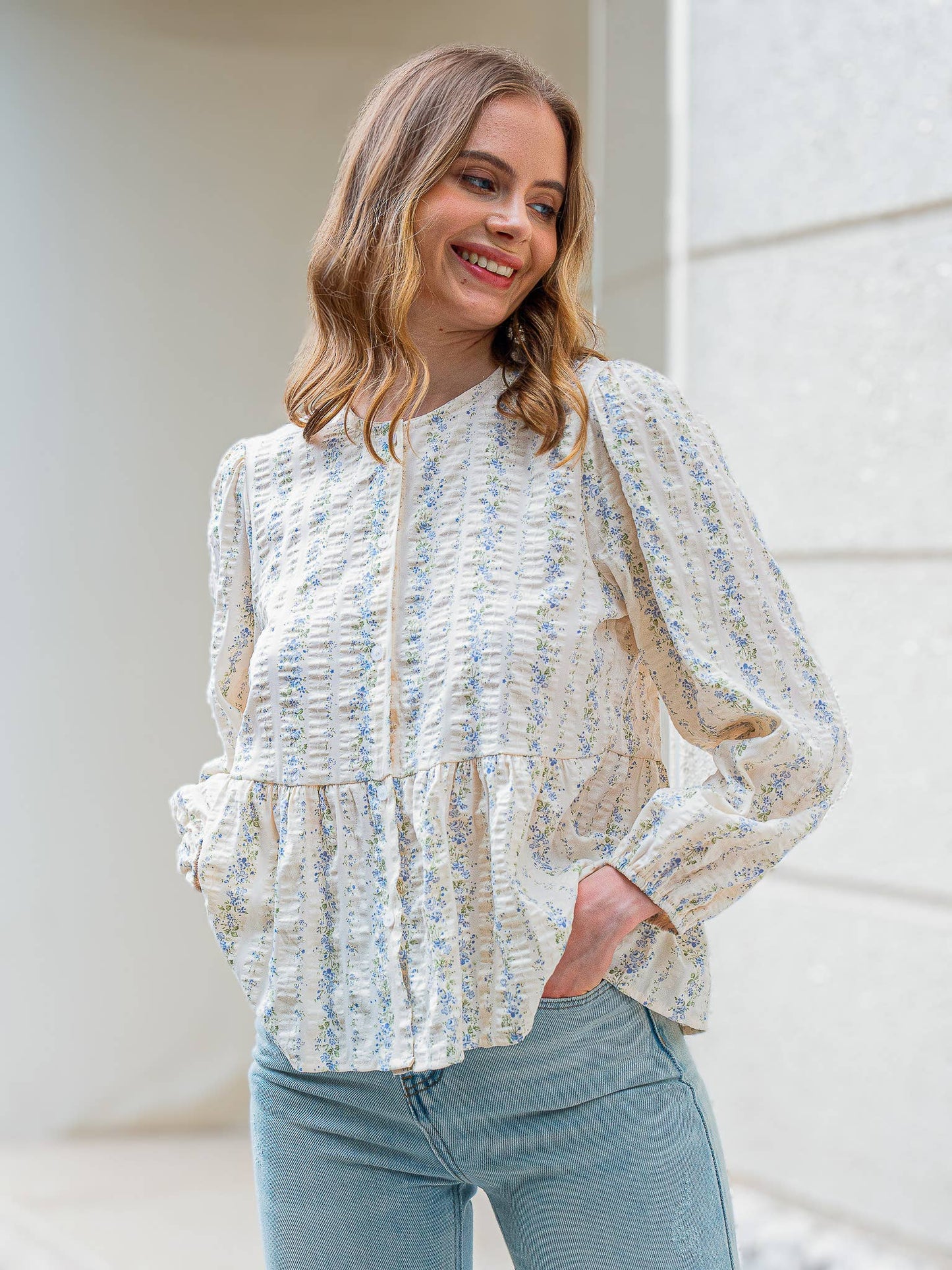 Rosie Posie Floral Blouse