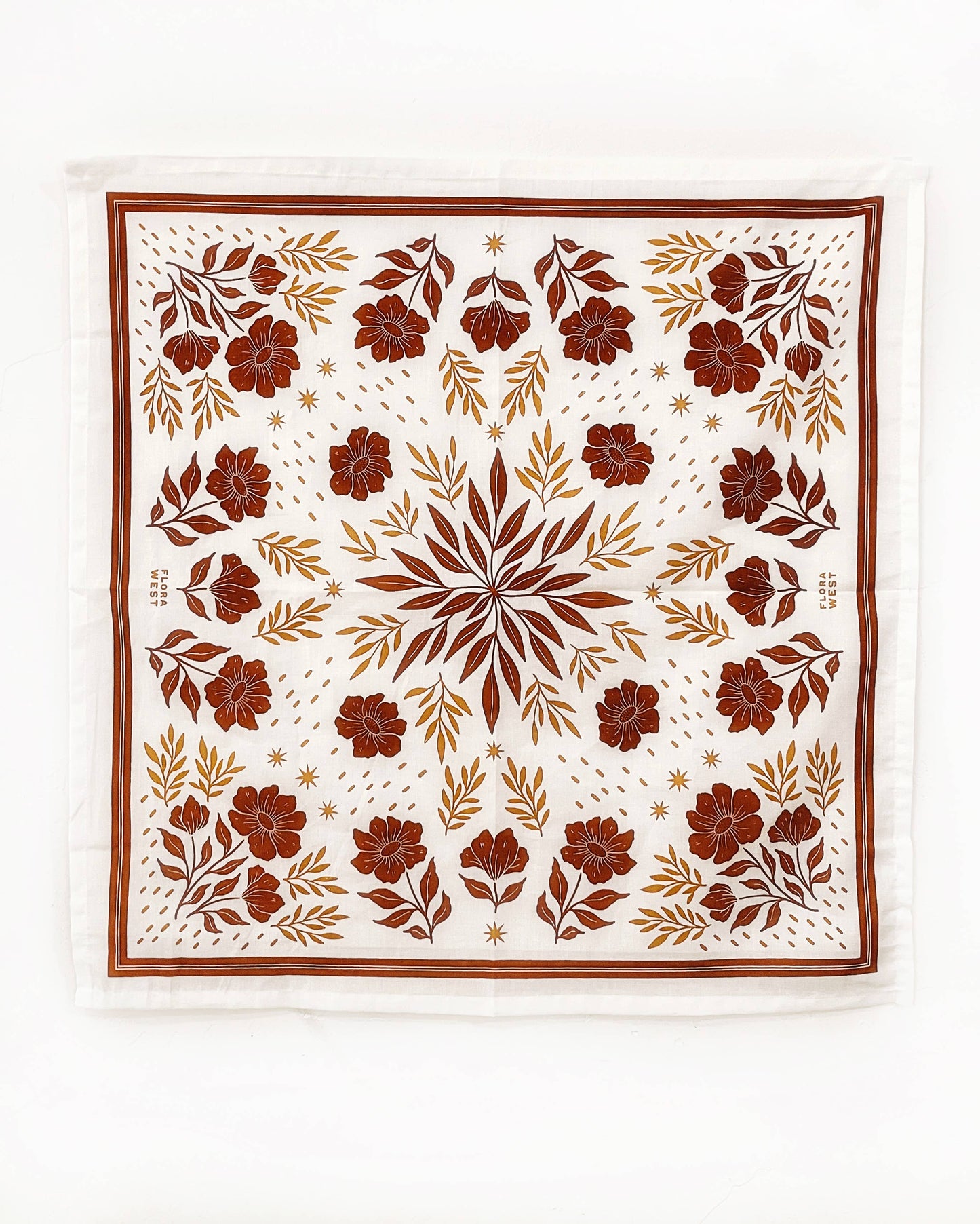 Dessert Floral Organic Cotton Bandana