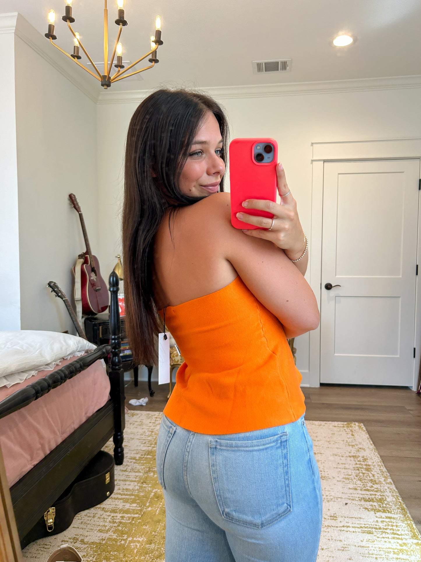 Orange you Sweet Peplum Top