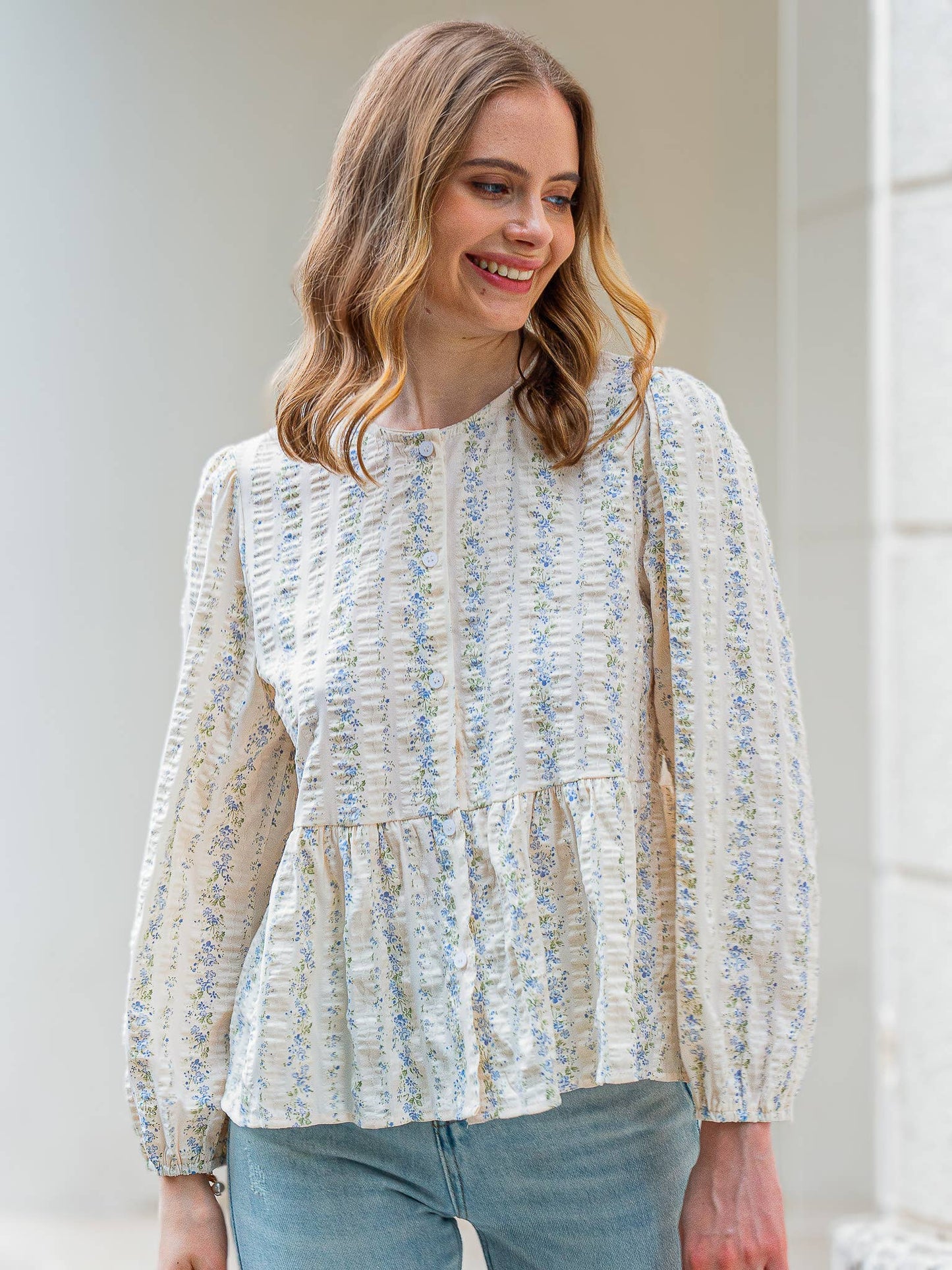 Rosie Posie Floral Blouse